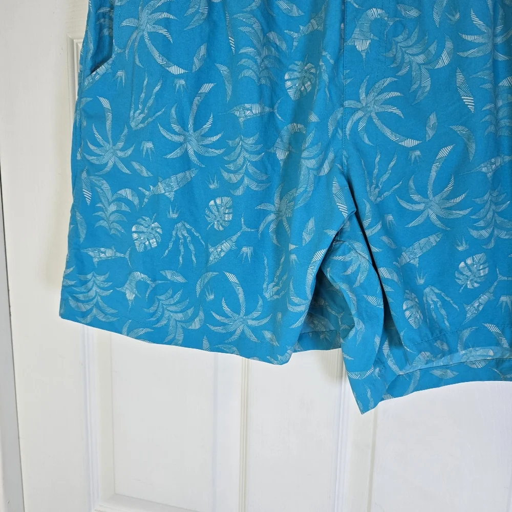 Columbia Umnishade SPF 50 Blue‎ Lined Mens Swim Trunks Pockets XL - Picture 2 of 10